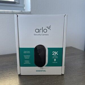 Arlo Essential Indoor Security Camera 2K (3rd Gen - 2025 - Wired Plug-in Power